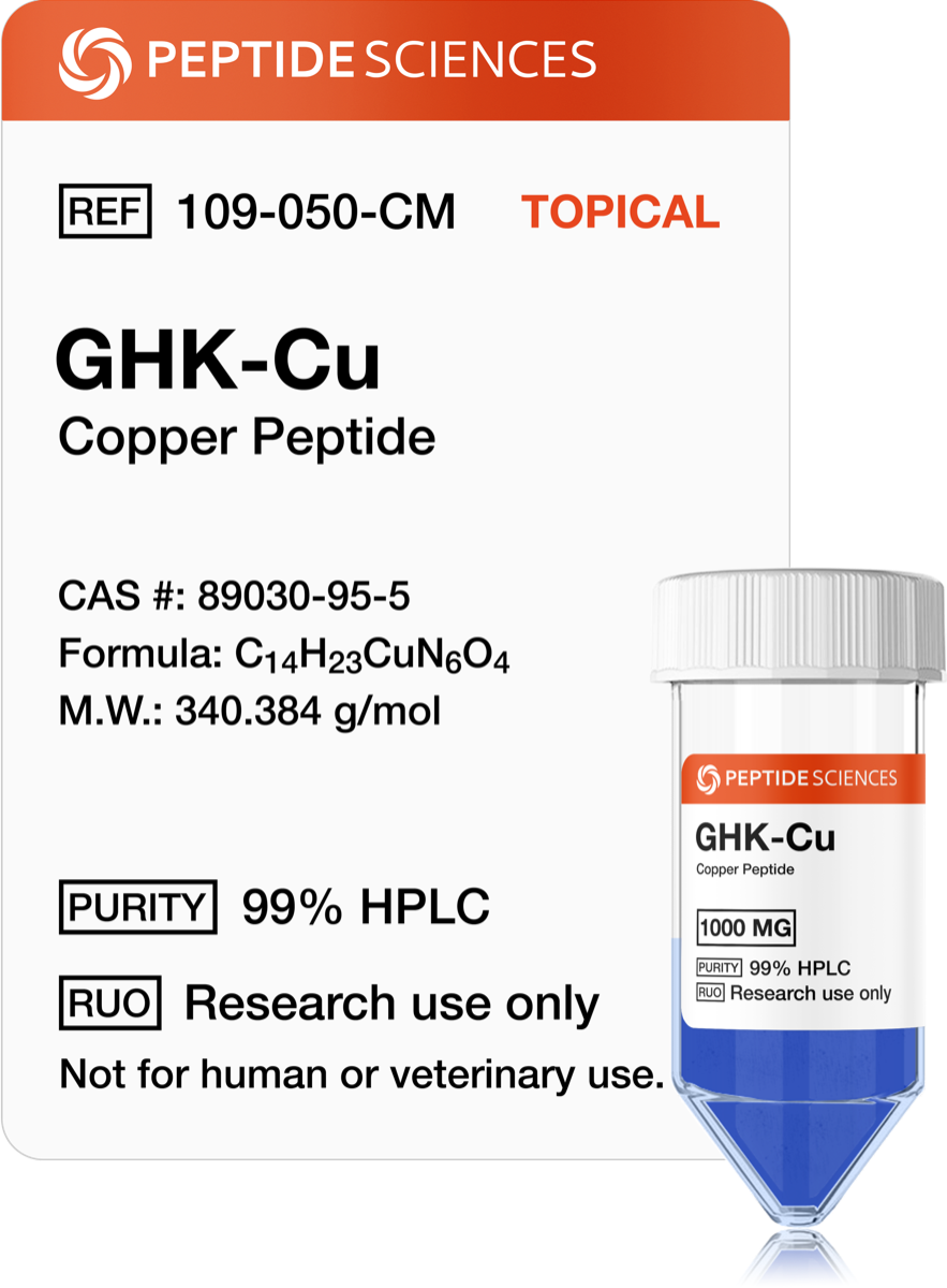 GHK-Cu 1gram (Copper Peptide) (1000mg) (Topical)