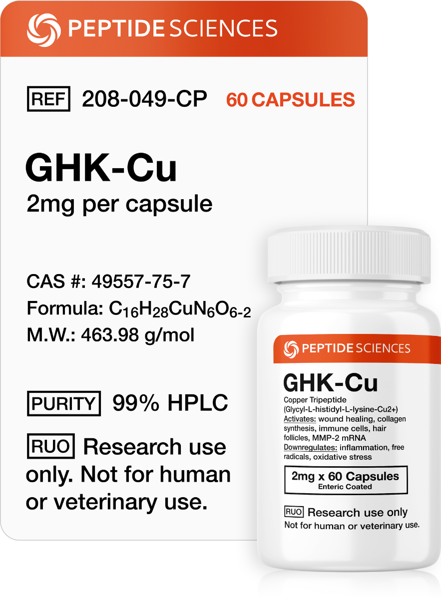 GHK-Cu (2mg x 60 Capsules) (Copper Tripeptide)